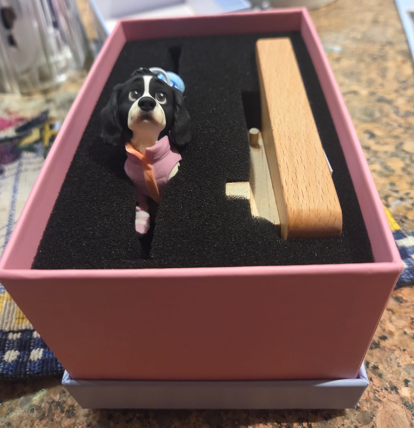 Customer photo review of Custom 3D Pet Figure Keychain & Bag Charm - Take Them Everywhere