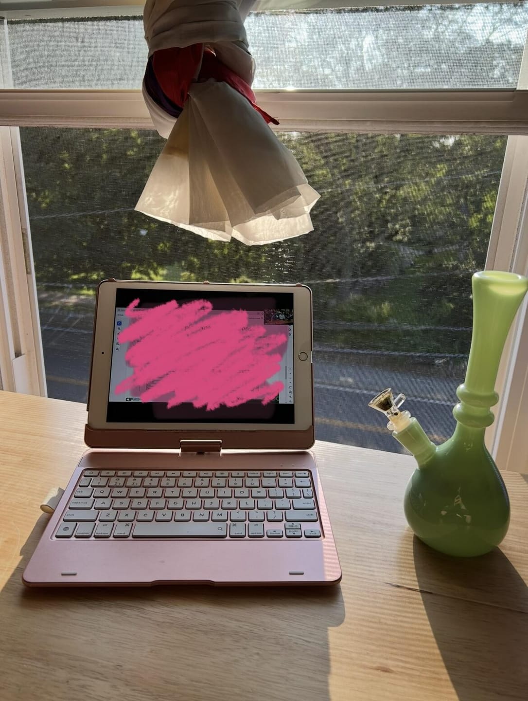 Customer photo review of JADE GENIE BOTTLE BONG