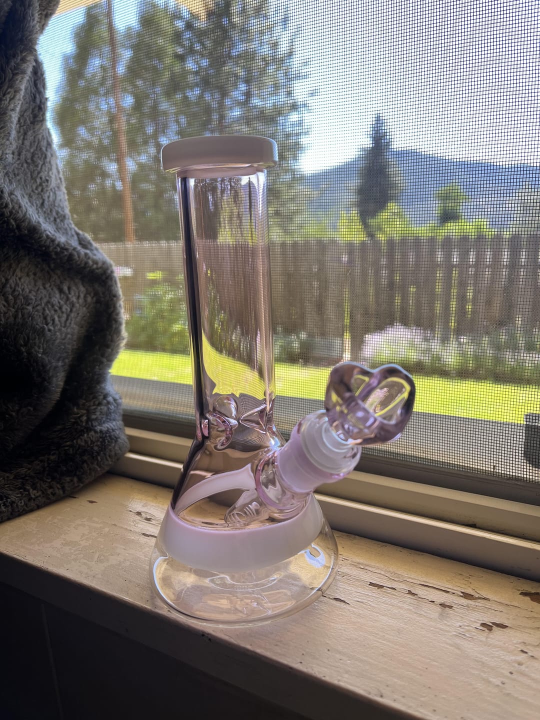 Customer photo review of CLASSY BEAKER BONG 8"