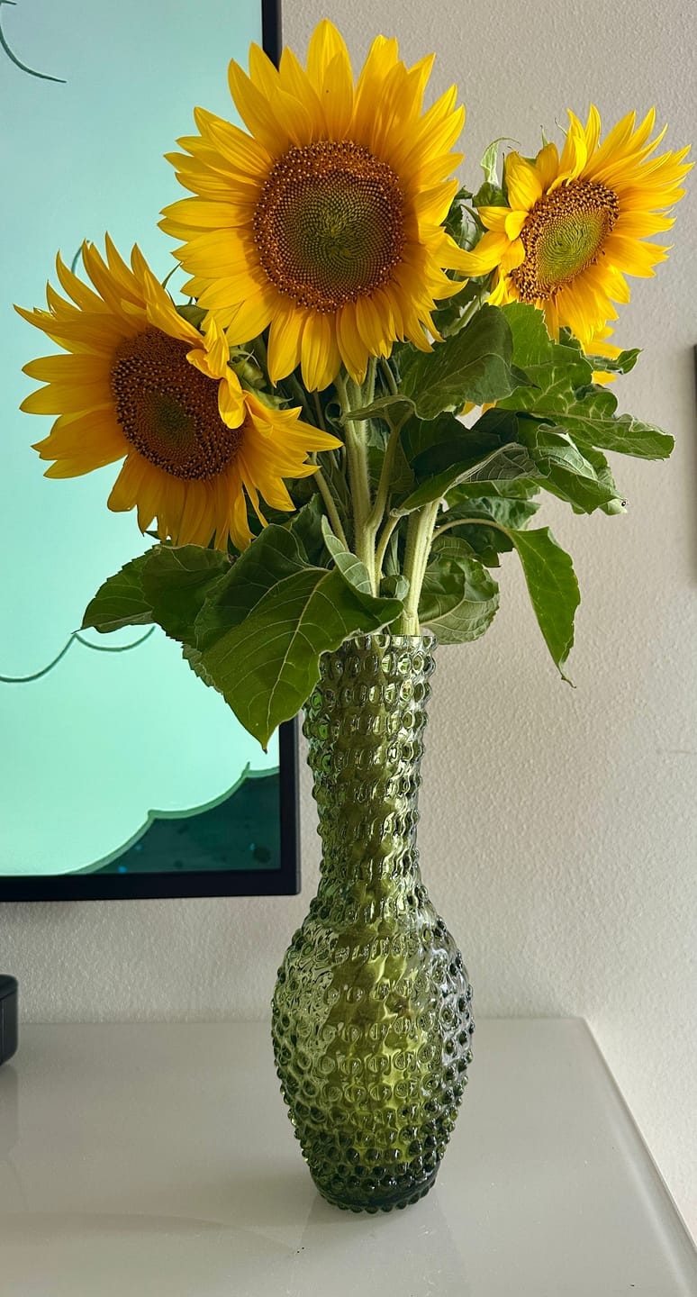 Customer photo review of Váza Fugu Olive Green