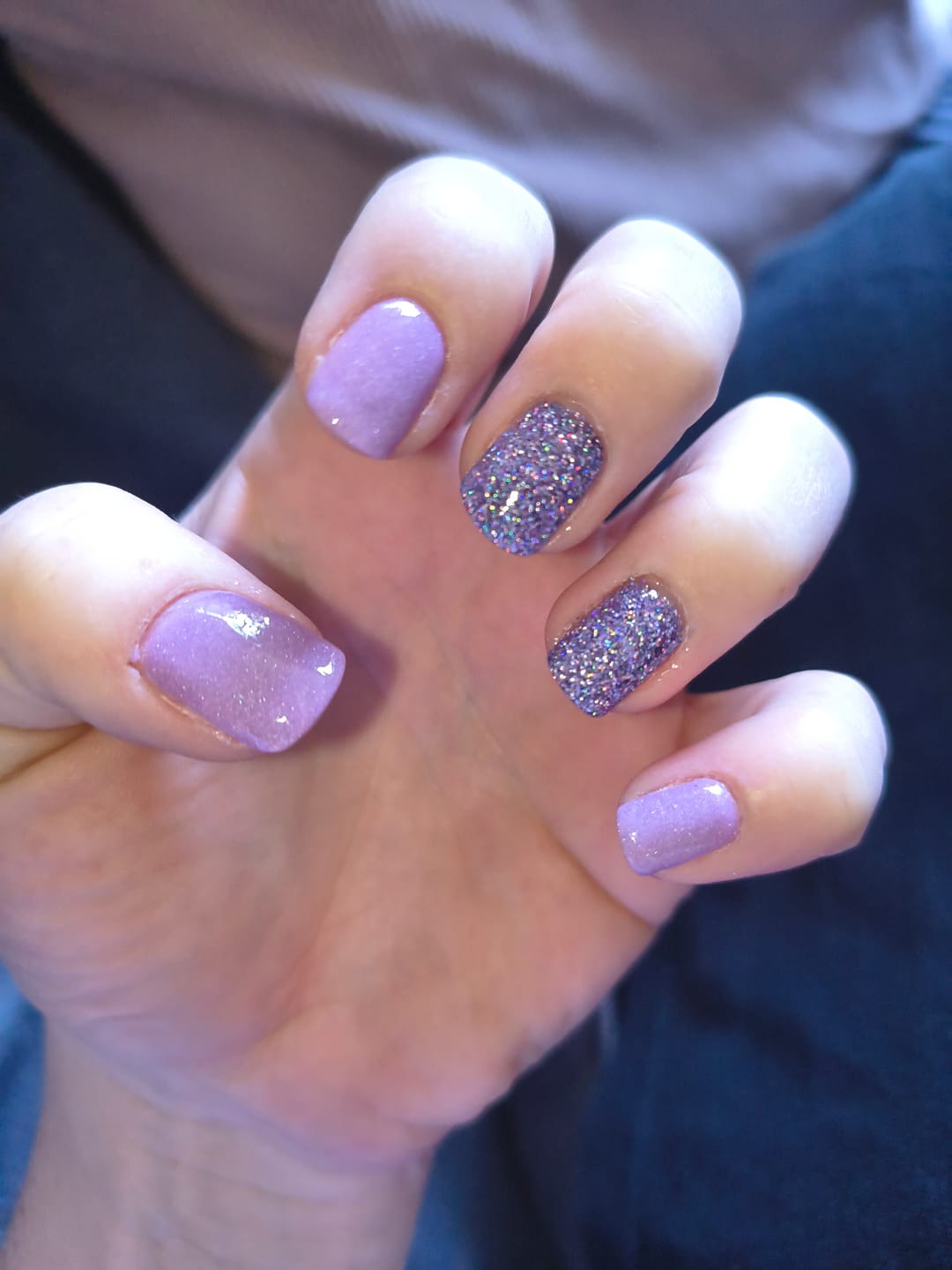 Customer photo review of Violet Sand Dipping Powder