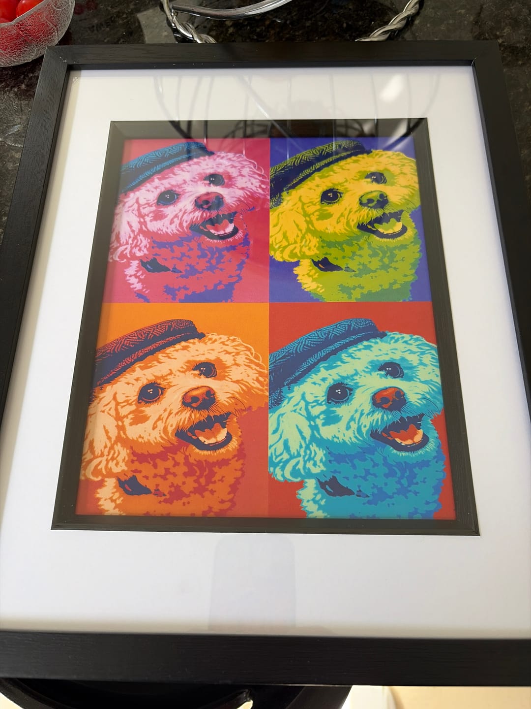Customer photo review of Personalised Poster With Dog or Cat - Colour Squares