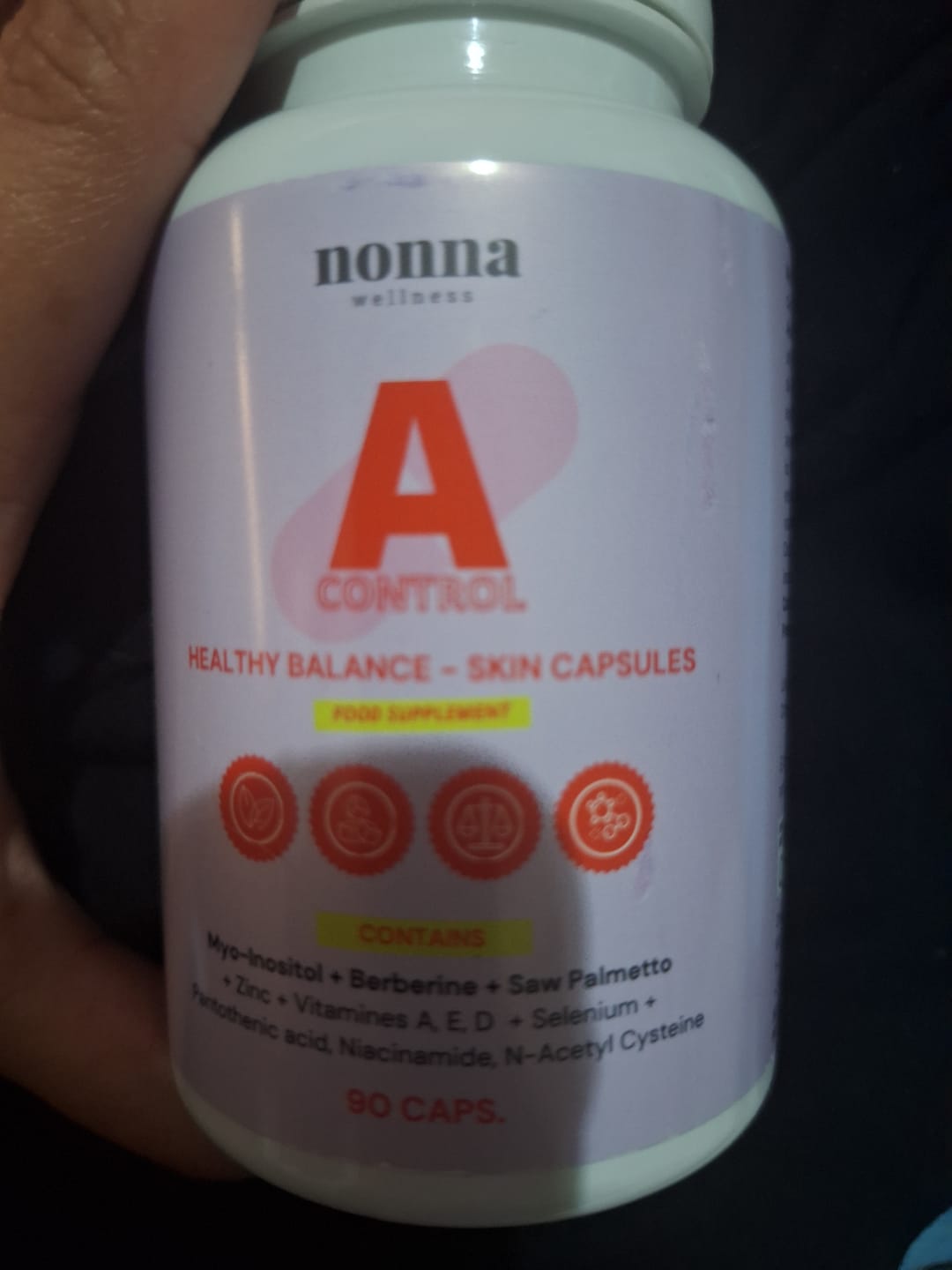 Customer photo review of A CONTROL - ACNÉ HORMONAL & RESISTENCIA A LA INSULINA