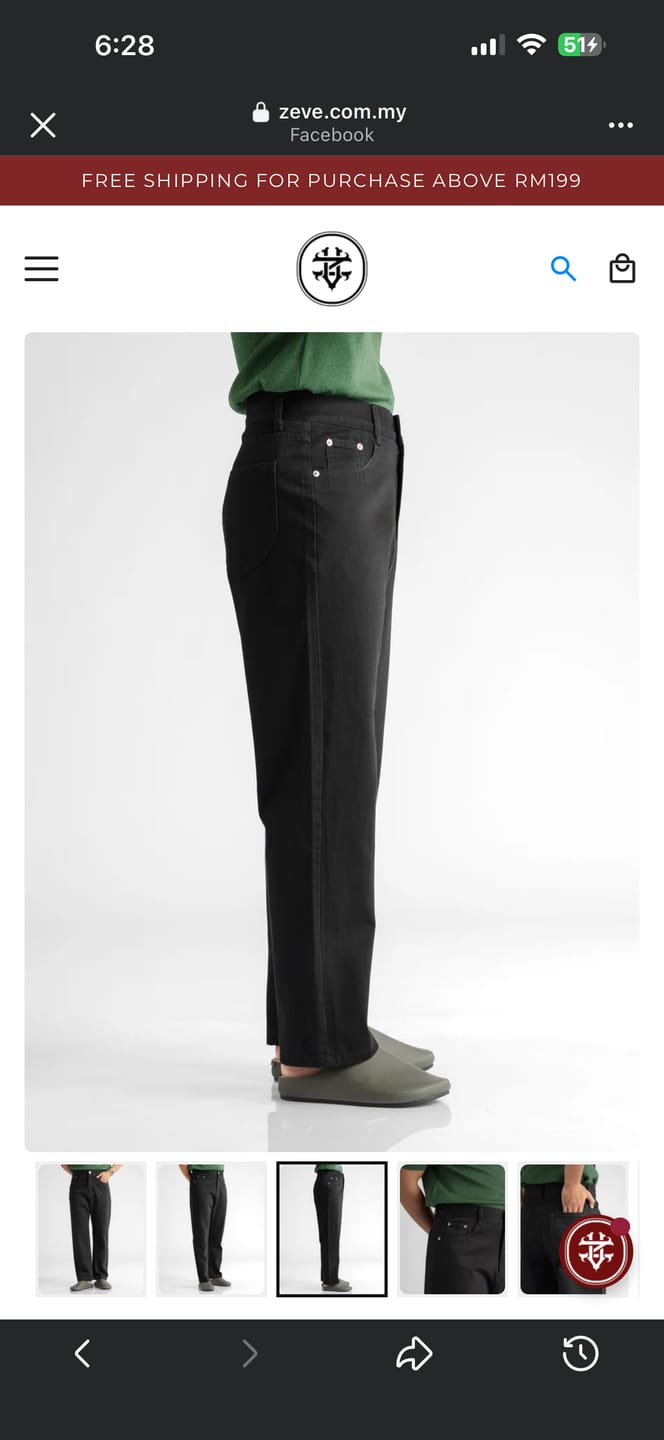 Customer photo review of Palermo High Waisted Jeans - Black (Wide Fit)