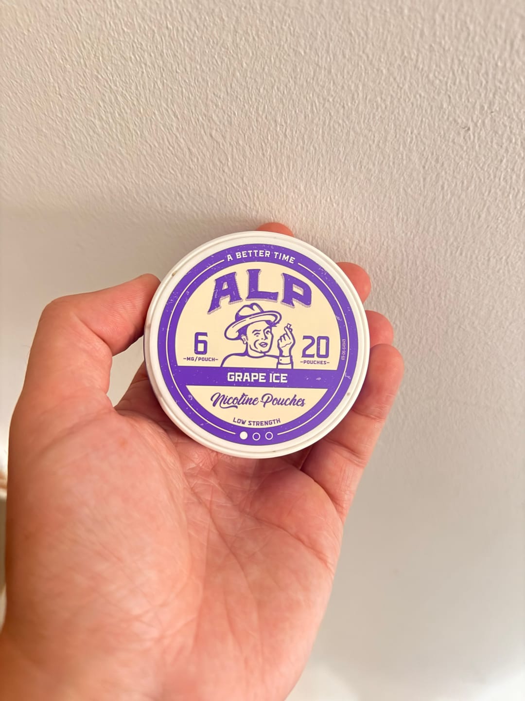 Customer photo review of Grape Ice Nicotine Pouches
