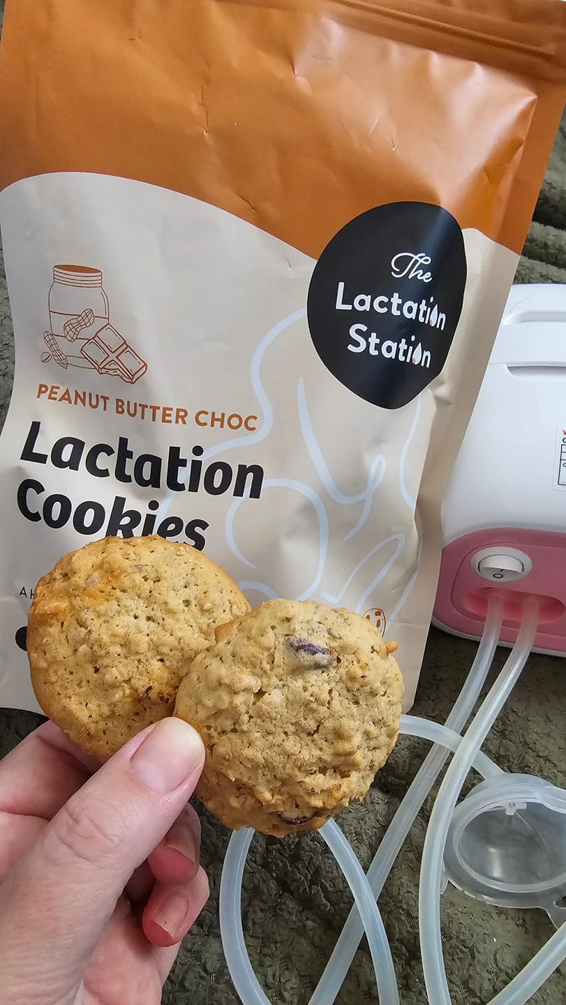 Customer photo review of Peanut Butter Choc Lactation Cookies