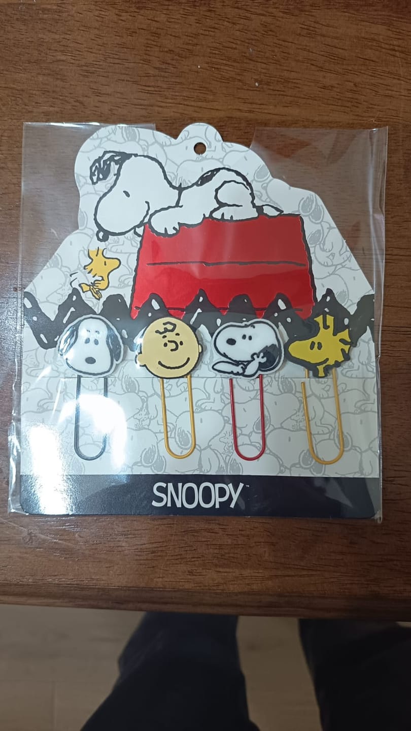 Customer photo review of Mooving at Work - Set 4 Clips Snoopy Fun Paper