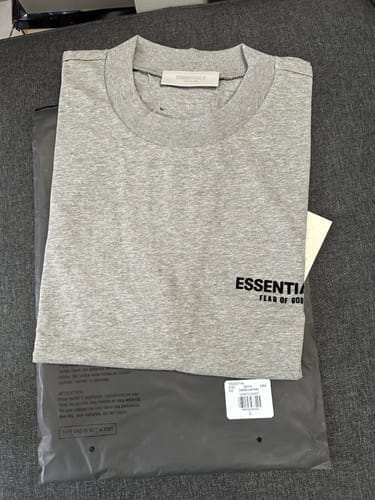Customer photo review of Fear of God Essentials NBA Black White Summer Set