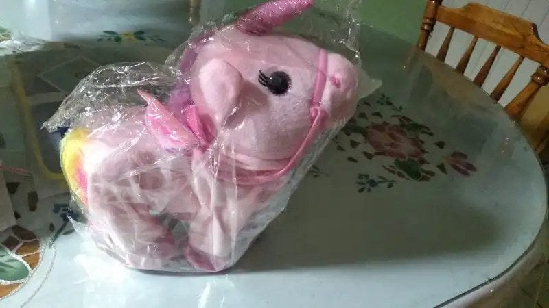 Customer photo review of Einhorn Kuscheltier Interaktiv | Laufend Singend Magisches Plüschtier mit Fernbedienung