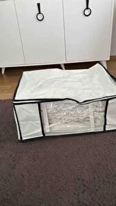 Customer photo review of Gule Home 2’li Vakumlu Hurç Seti Large + XXLarge Bez Çantalı Saklama Hurcu