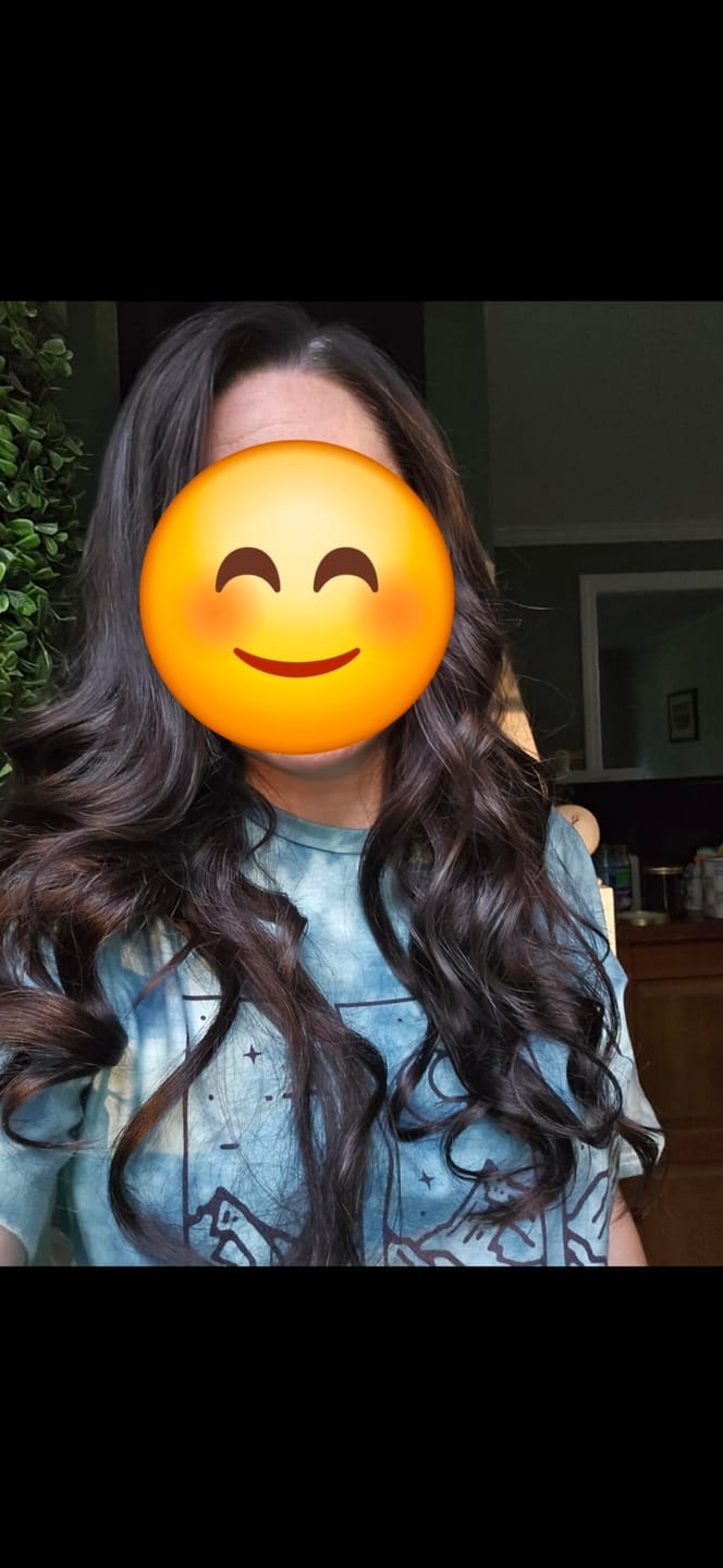 Customer photo review of 13x13cm Human Hair Toppers Mono Base Darkest Brown #2