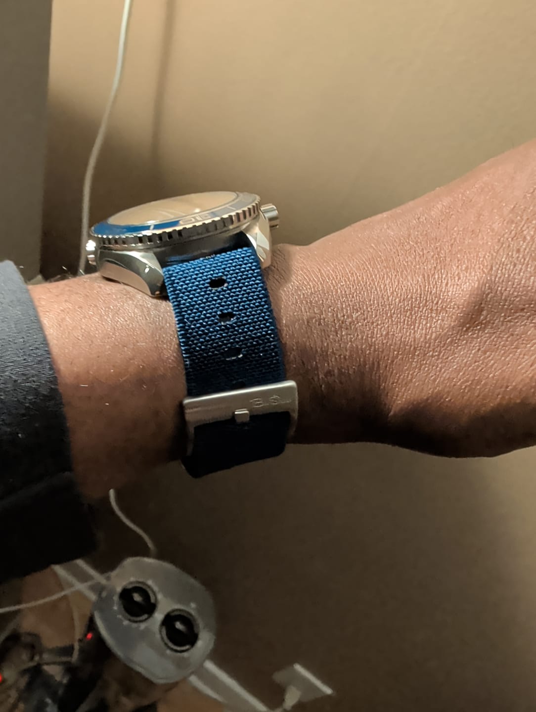 Customer photo review of Pajama Stretch - Navy Blue