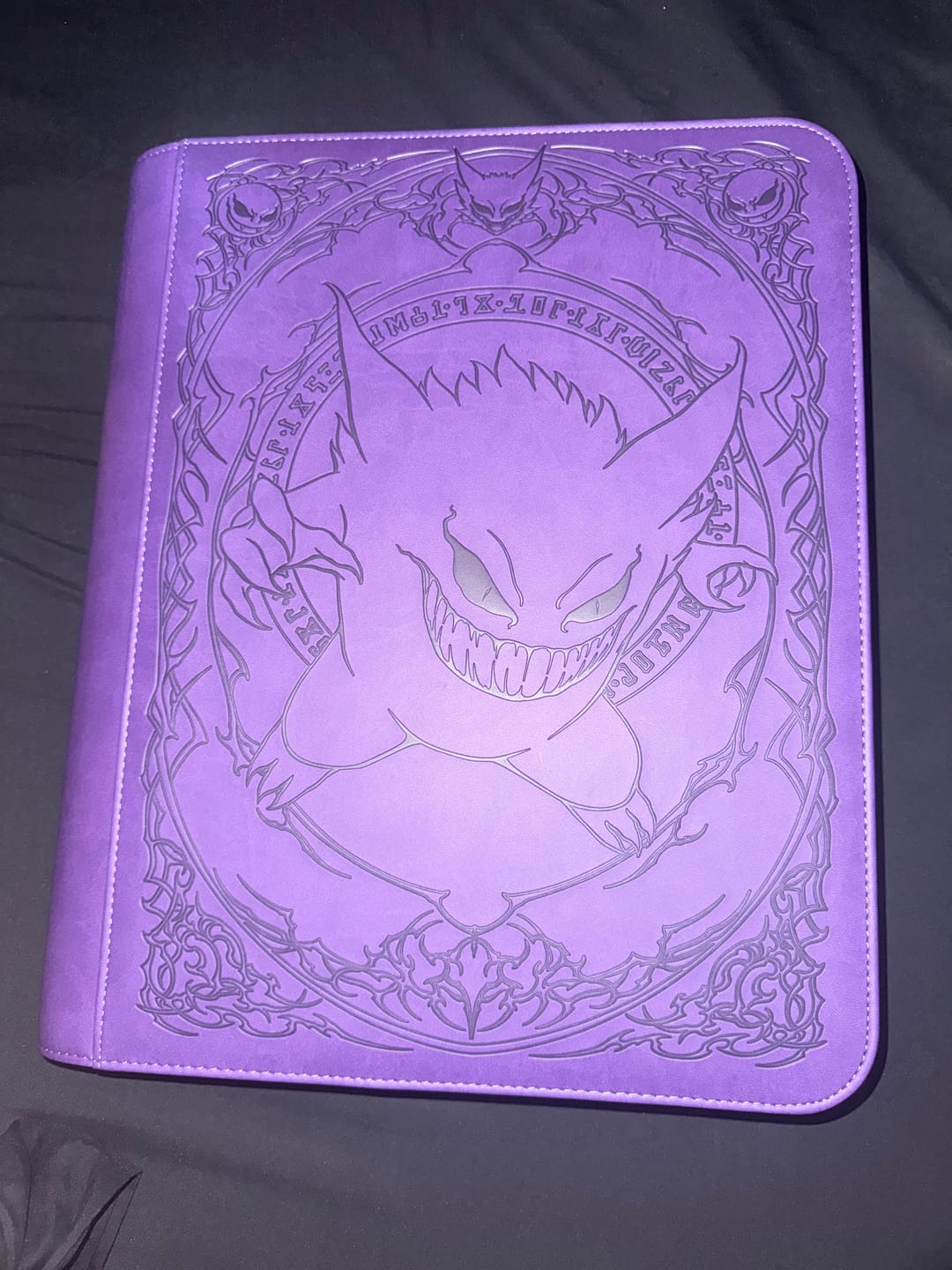 Customer photo review of Purple Evil - Toploader Trading Card Binder