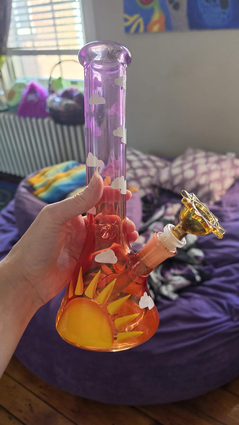 Customer photo review of SUNSET BONG 10"