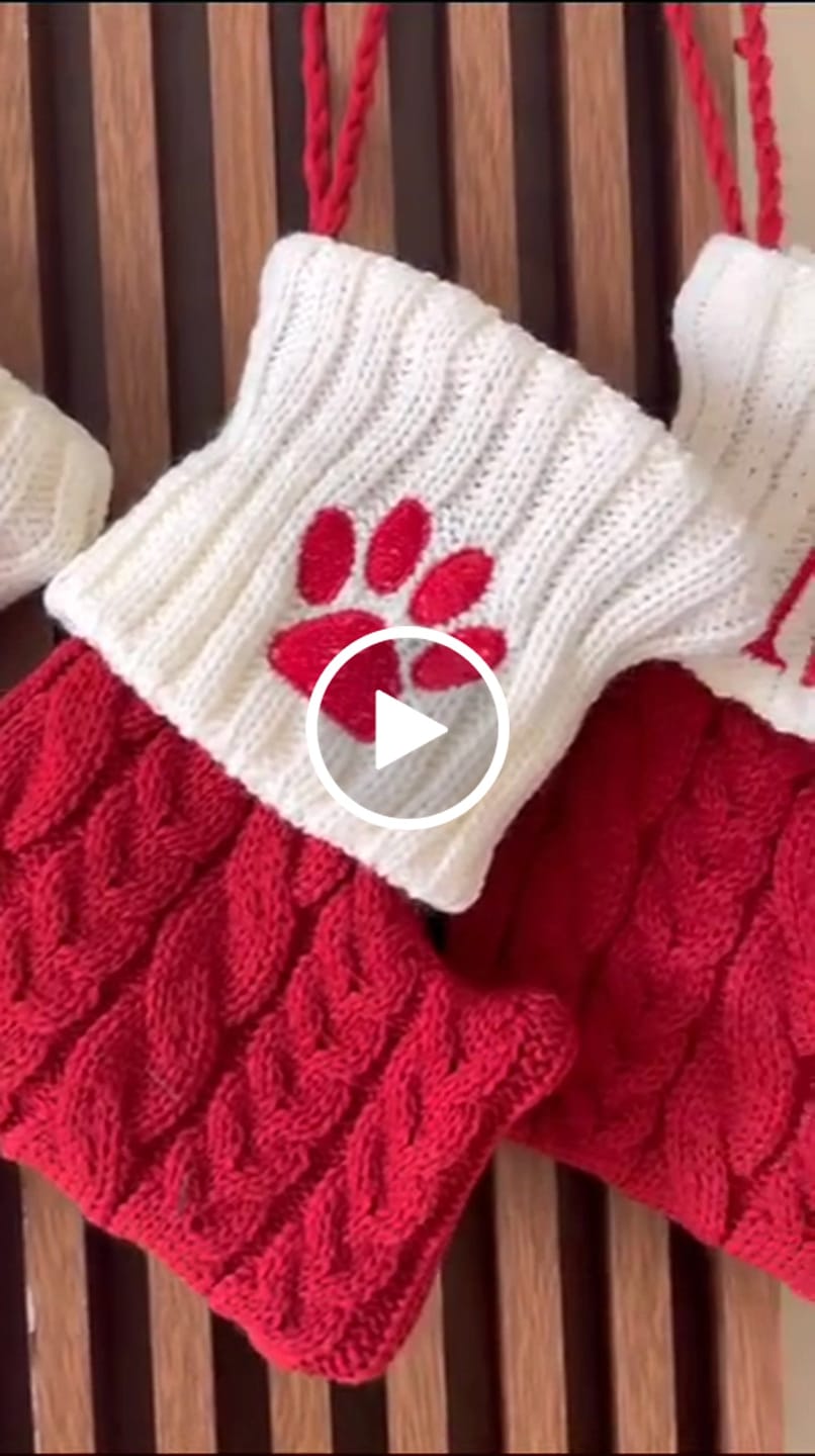 Customer video review of Decoração de Natal Meia com Letra do Alfabeto
