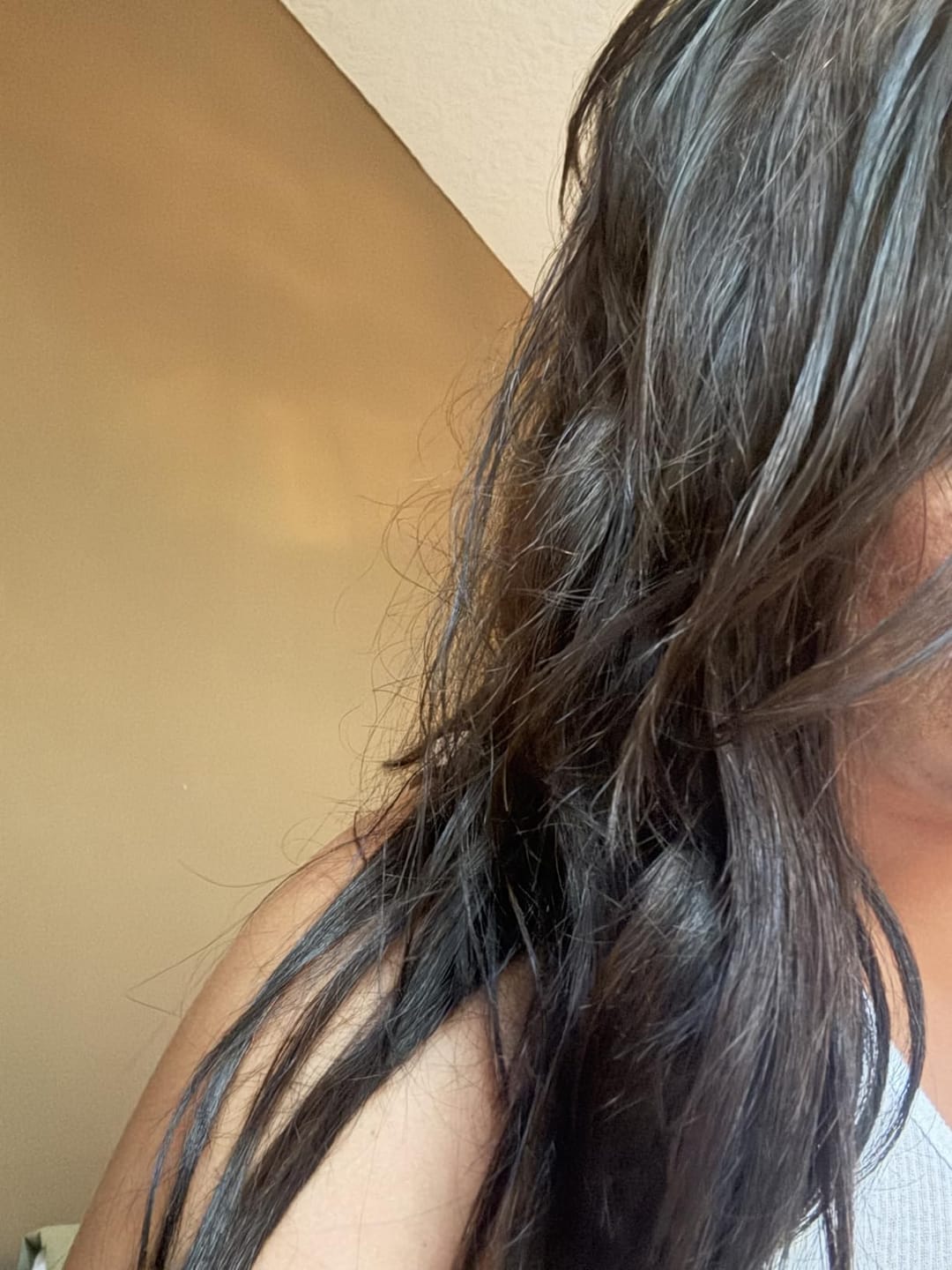 Customer photo review of 3x5 Inches Virgin Human Hair Toppers Mono Base Off Black #1B