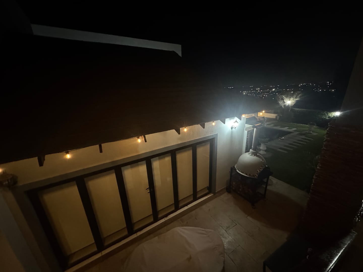 Customer photo review of Solar Festoon Bulb String Lights