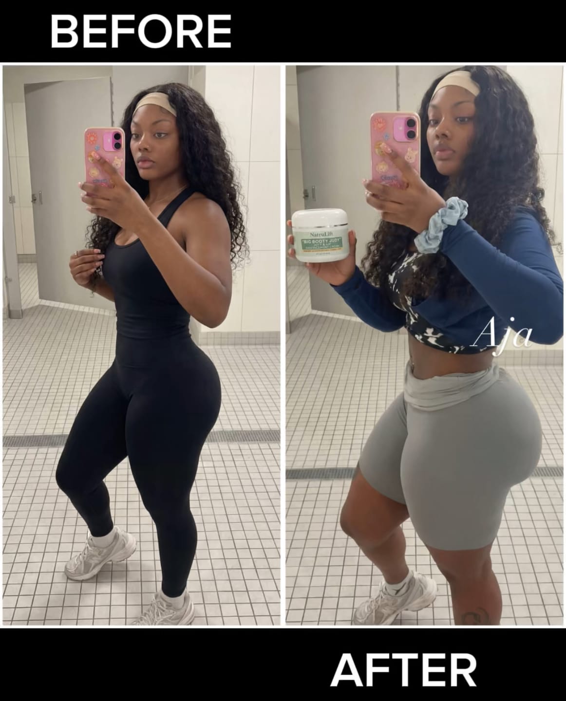 Customer photo review of "Big Booty Judy" Butt & Hip Enhancement Cream