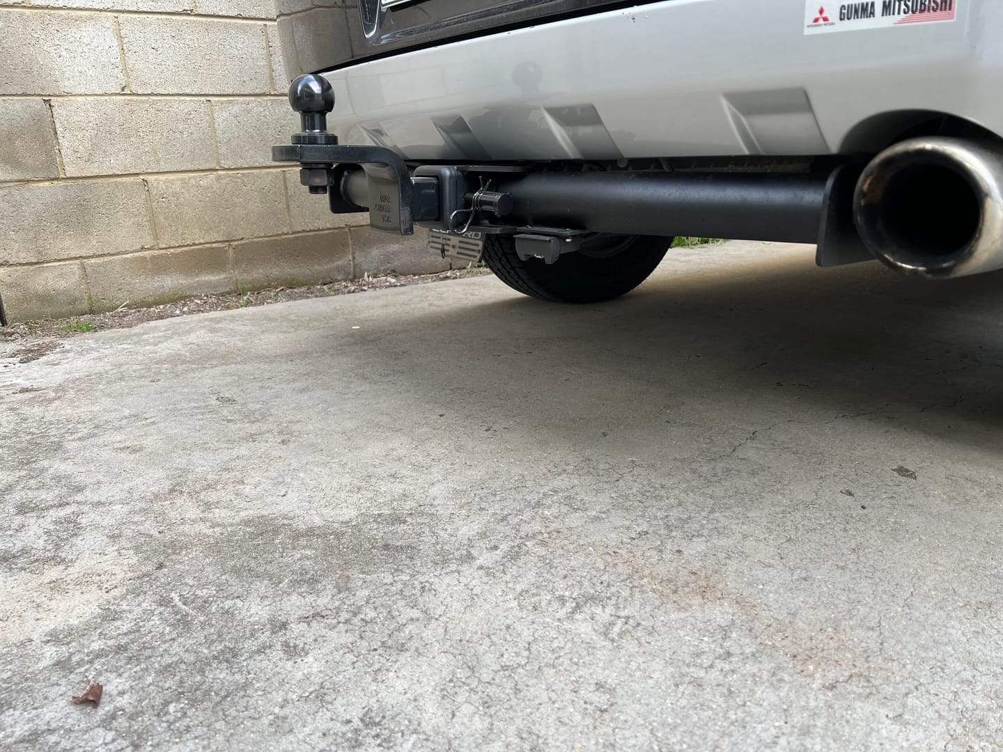 Customer photo review of Tow Bar for Mitsubishi Delica D5 2006–2019