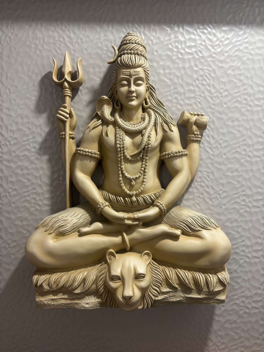 Customer photo review of Lord Shiva Dhyana Mudra Wall Mural | 4x3ft Meditative Idol