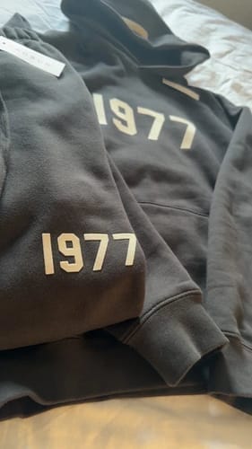 Customer photo review of Fear of God Essentials NBA Black White Full set