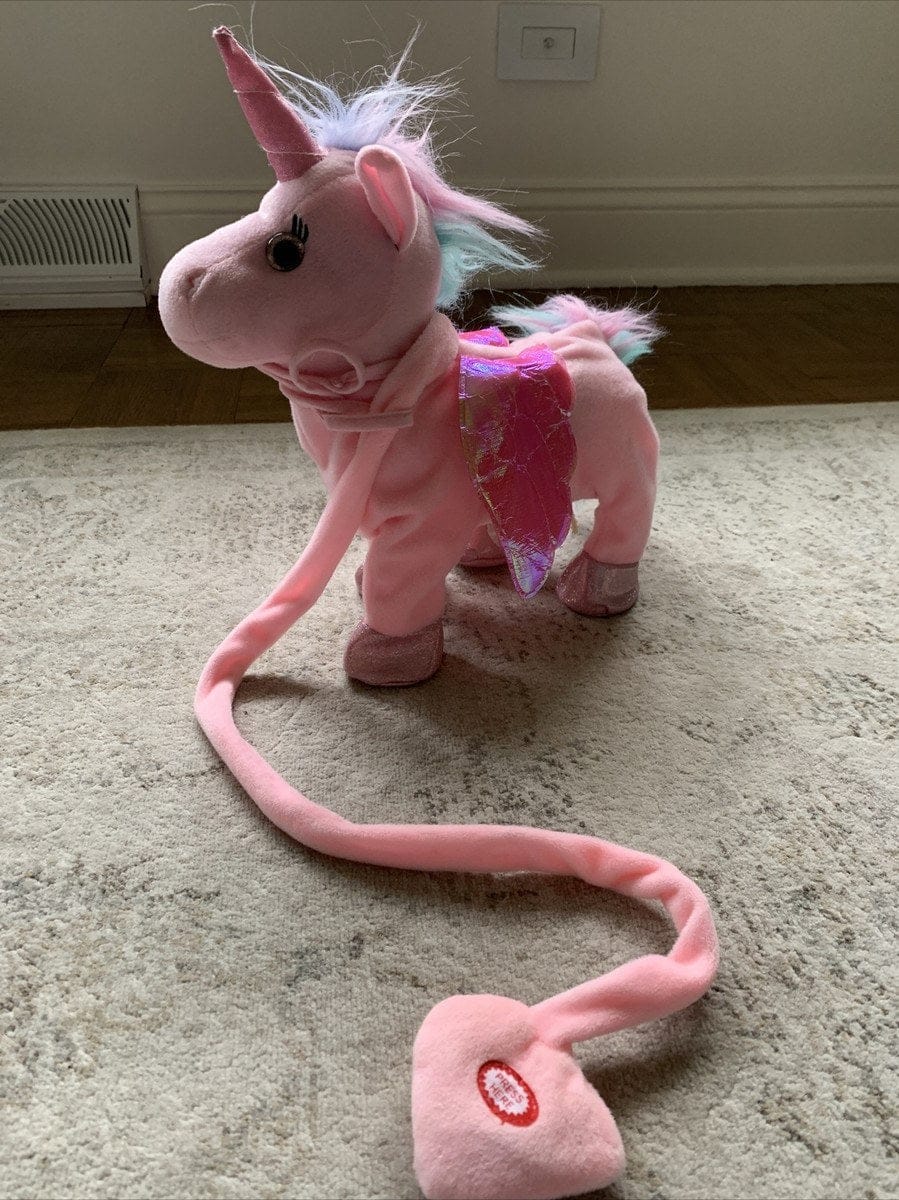 Customer photo review of Einhorn Kuscheltier Interaktiv | Laufend Singend Magisches Plüschtier mit Fernbedienung