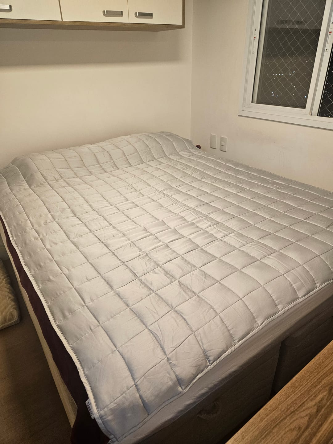Customer photo review of Cobertor Pesado Cinza
