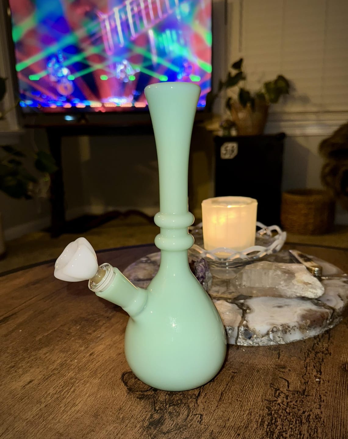 Customer photo review of JADE GENIE BOTTLE BONG