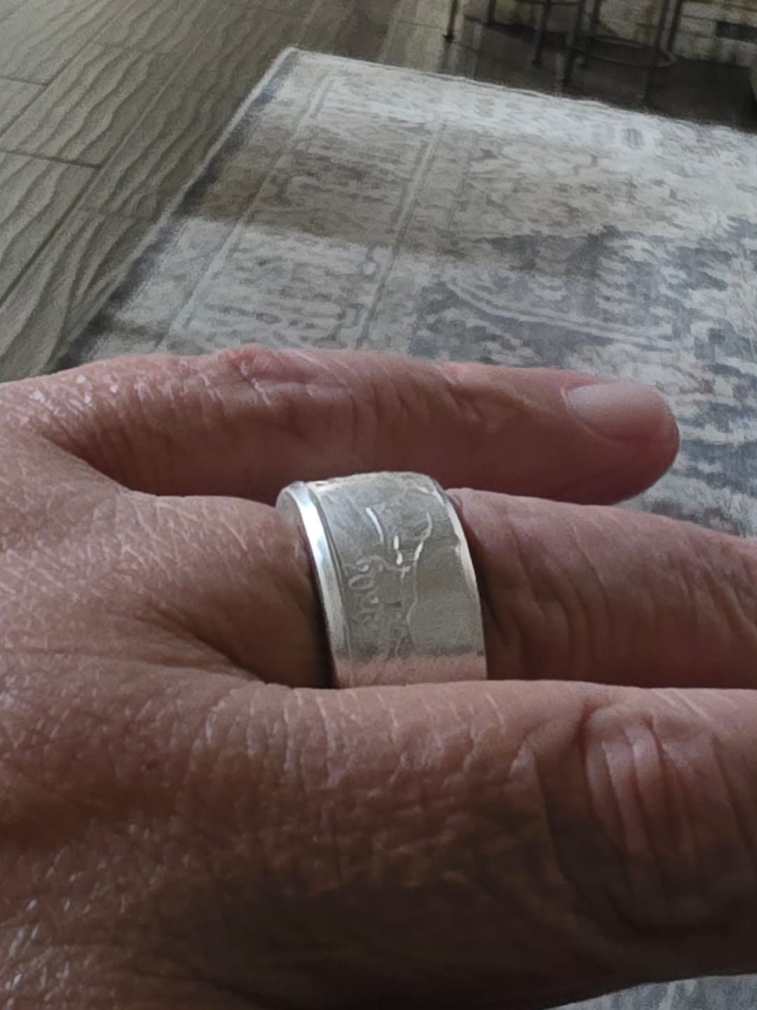 Customer photo review of American Silver Eagle Coin Ring
