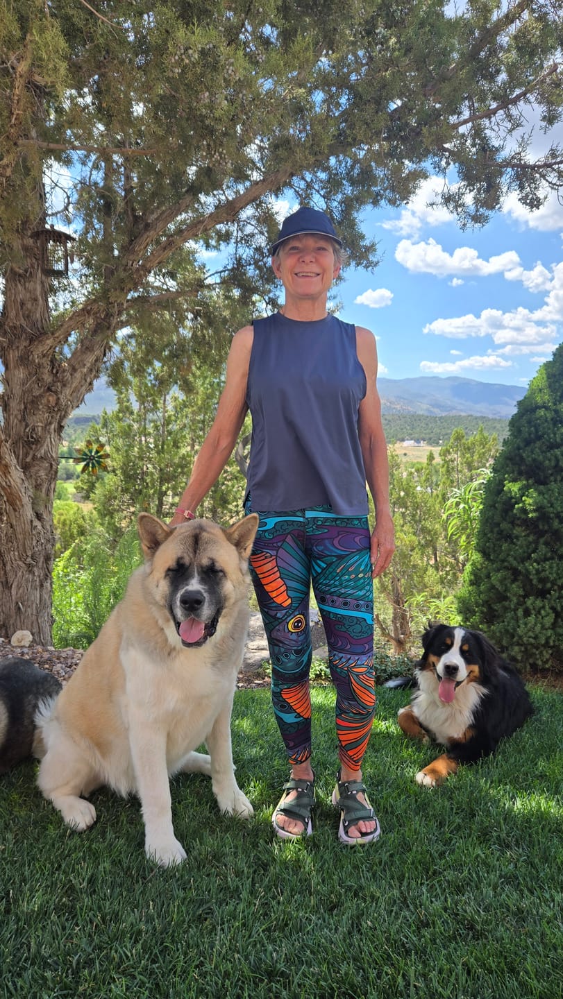 Customer photo review of Groovy Grayling 10th Anniversary Signature Leggings