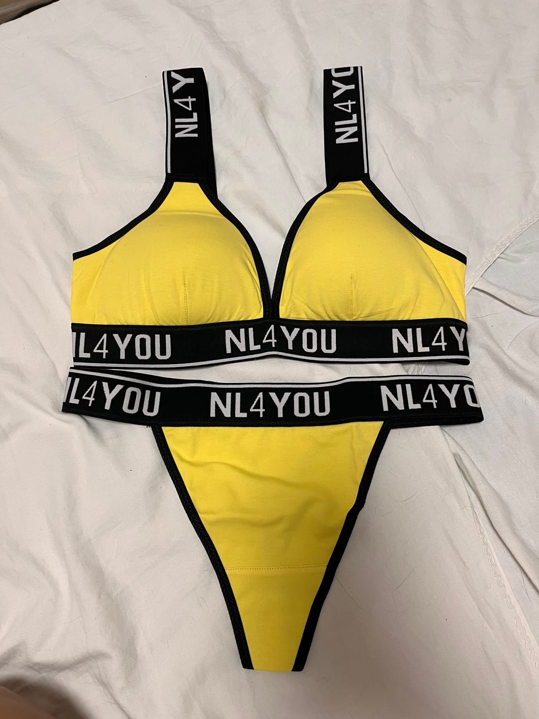 Customer photo review of Yellow Bee - Памучен комплект бельо от 2 части