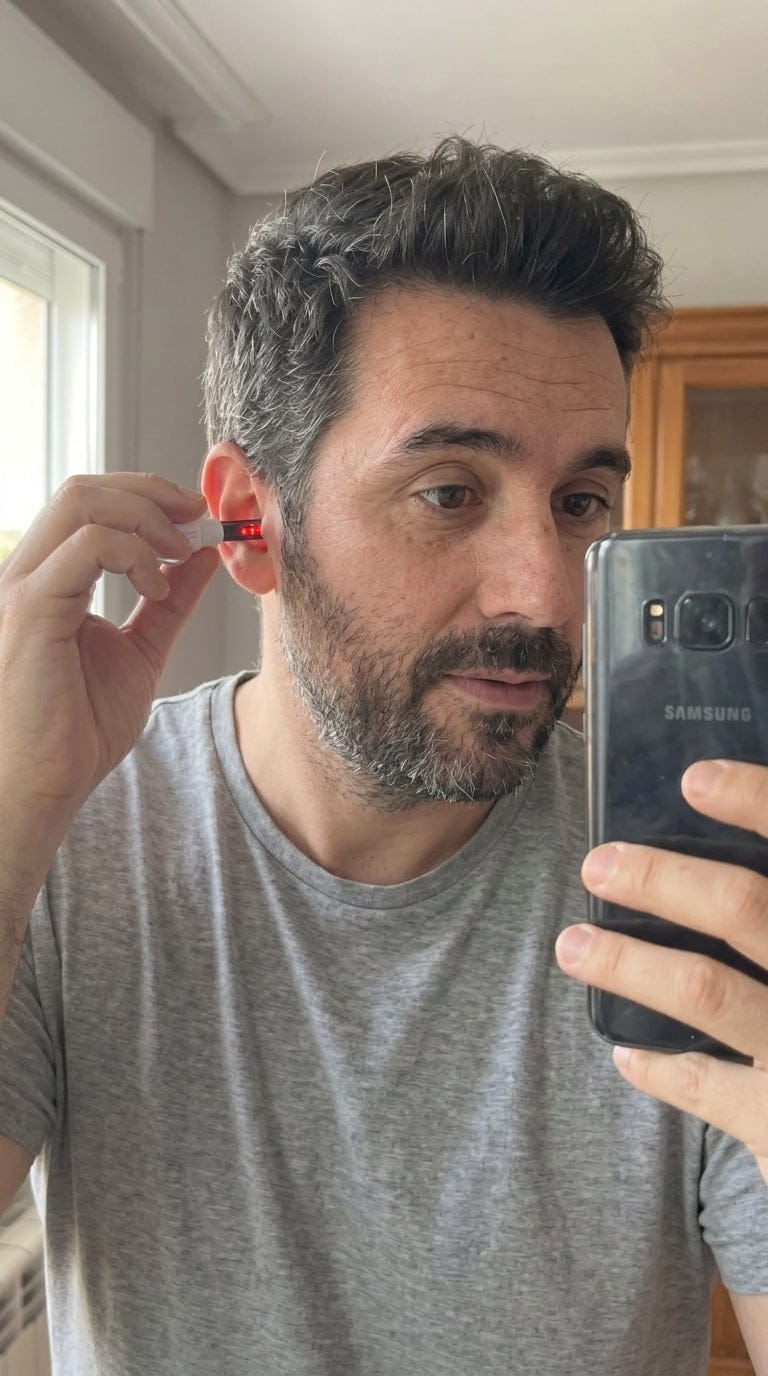 Customer photo review of Terapia de Luz Roja para el Tinnitus