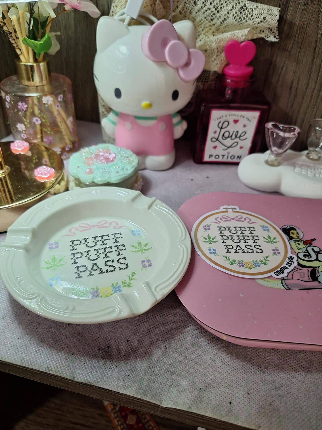 Customer photo review of CROSS STITCH ASHTRAY