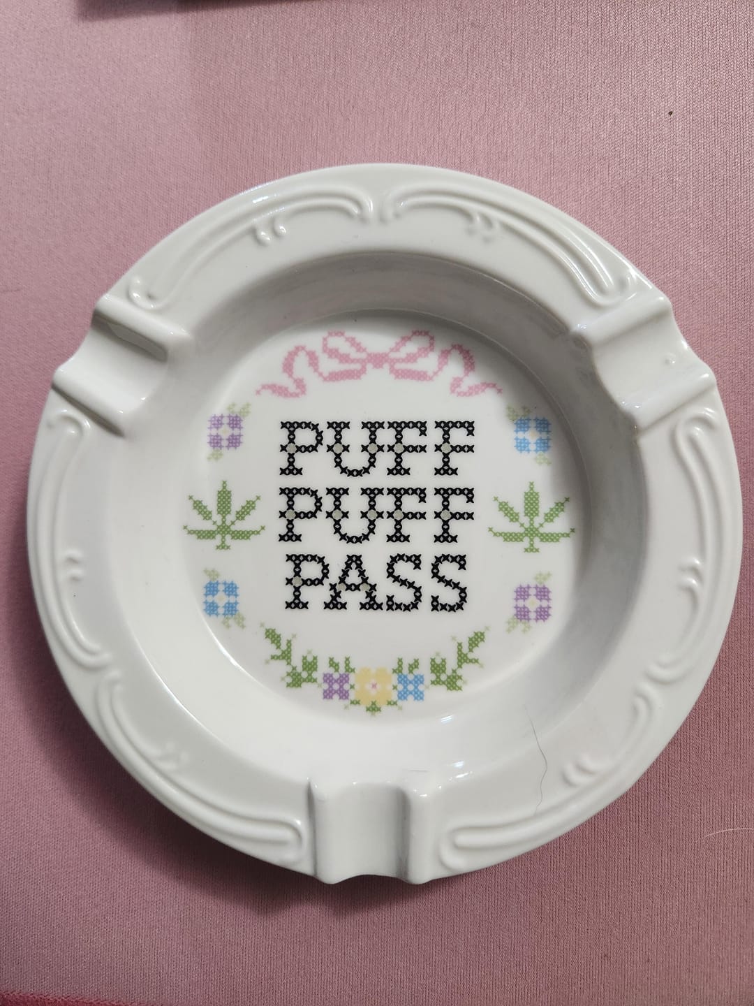 Customer photo review of CROSS STITCH ASHTRAY
