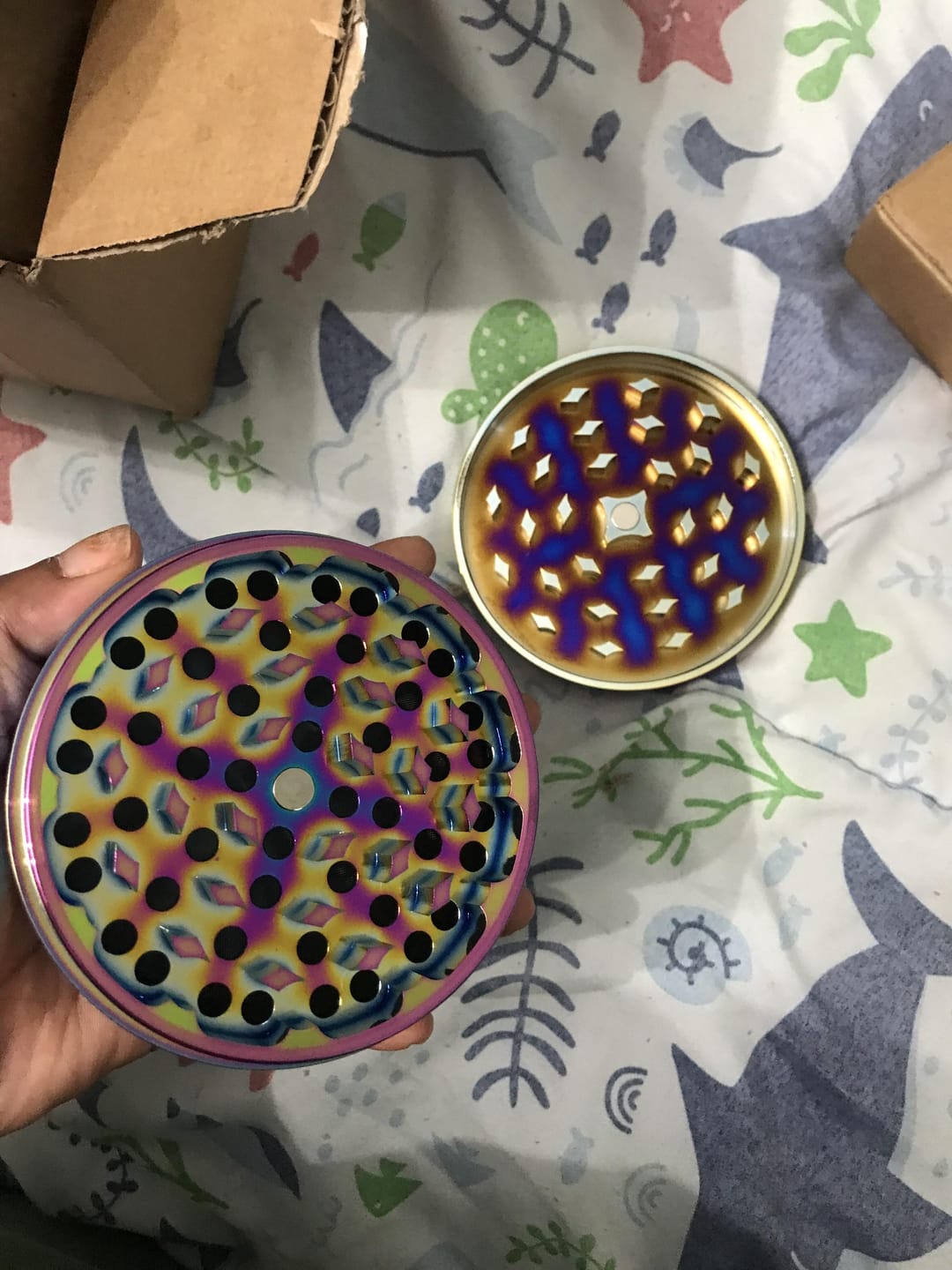 Customer photo review of XXL RAINBOW METALLIC GRINDER