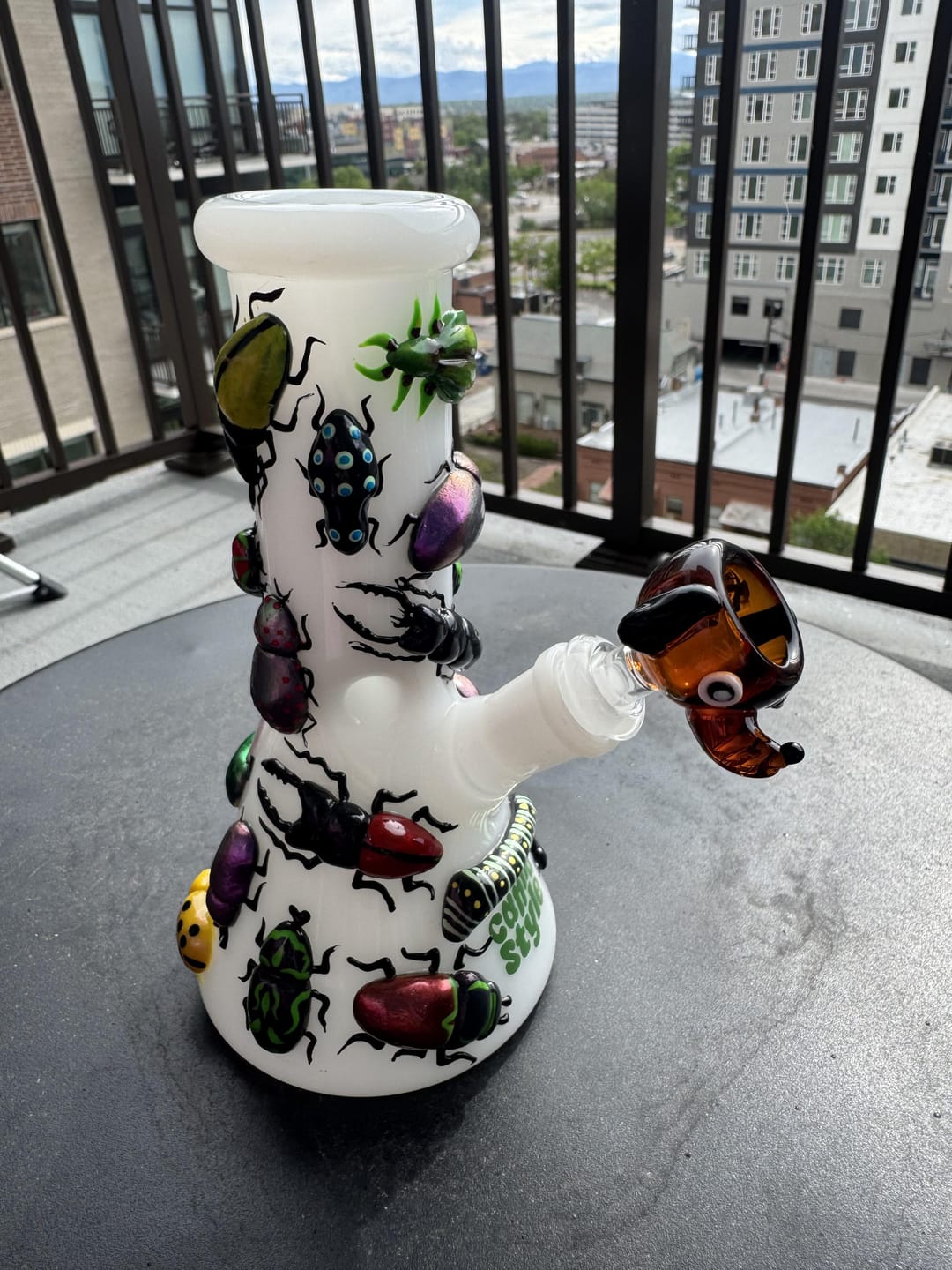 Customer photo review of CREEPY CRAWLIES BONG 8"