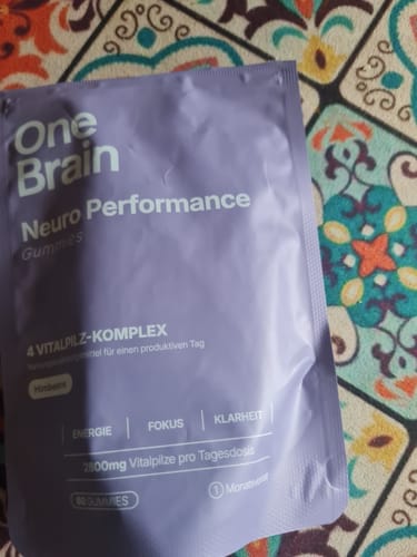 Customer photo review of OneBrain Vitalpilz Gummies
