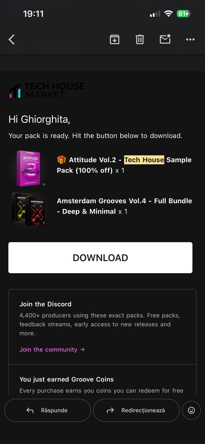 Customer photo review of Amsterdam Grooves Vol.4 - Full Bundle - Deep & Minimal