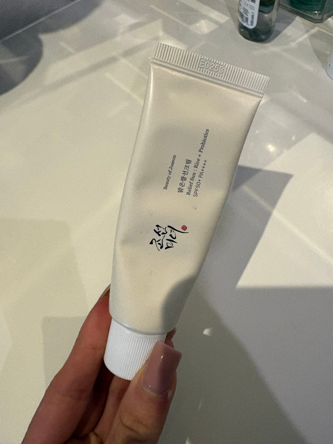 Customer photo review of Saules aizsargkrēms ar probiotiķiem Beauty of Joseon Relief Sun Rice Probiotics SPF50