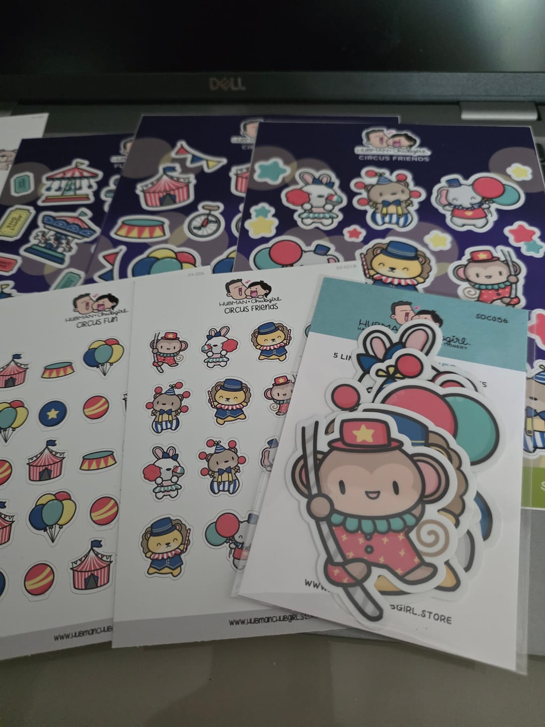 Customer photo review of Circus Friends Sticker Set