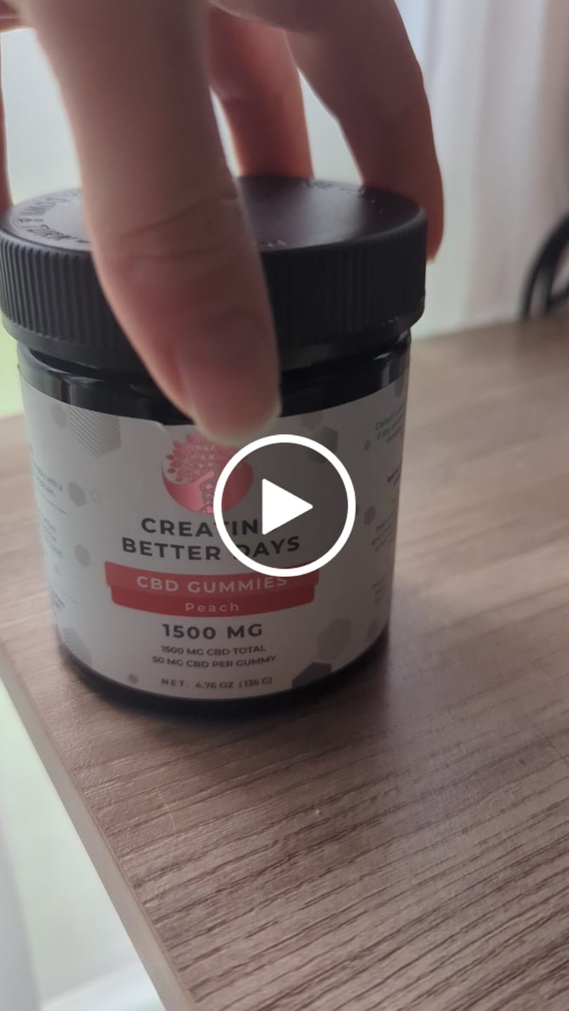 Customer video review of CBD - 50mg Peach - THC Free
