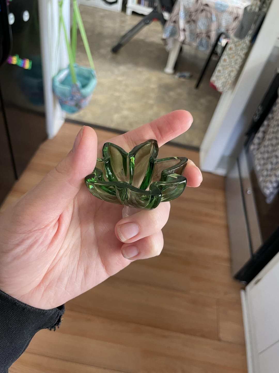 Customer photo review of XXL POT LEAF BOWL - GREEN