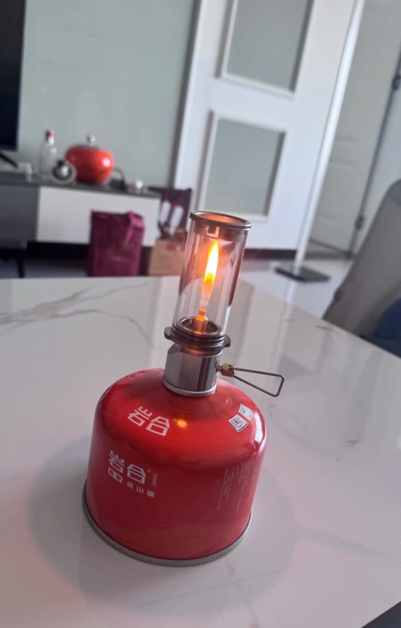 Customer photo review of Dreamlike Fuel - Powered Camping Lantern | Compact Outdoor Tent Light, Durable & Energy - Efficient, Battery - Free for Hiking & Adventures