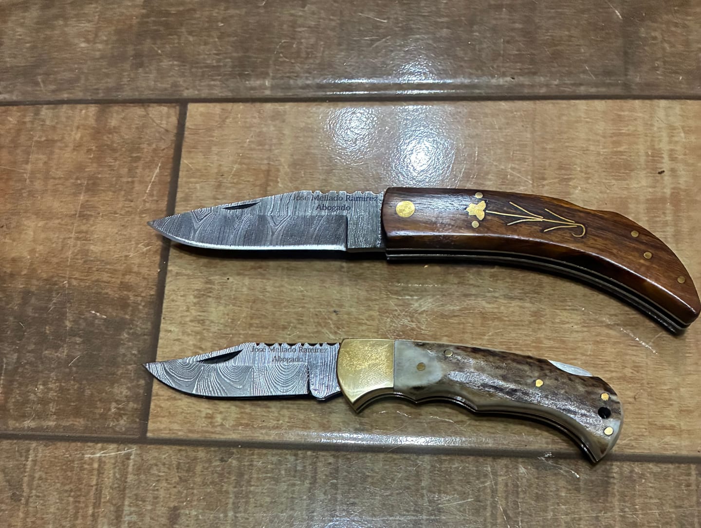 Customer photo review of Navaja de Acero Damasco 20cm “Petrohué“