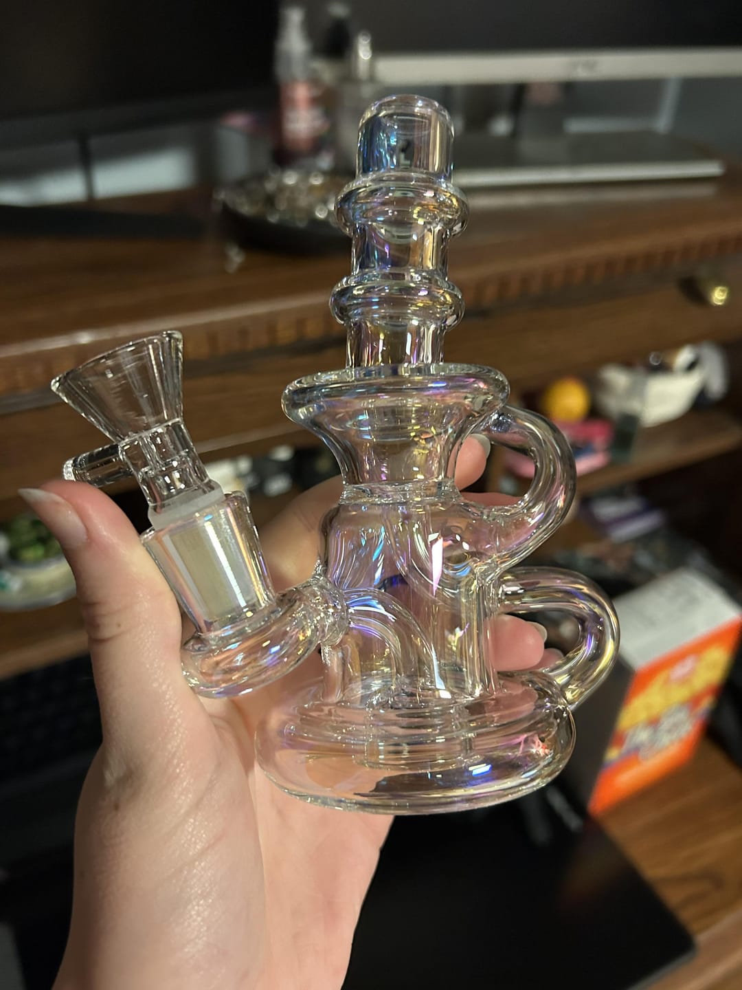 Customer photo review of MINI RECYCLER BONG