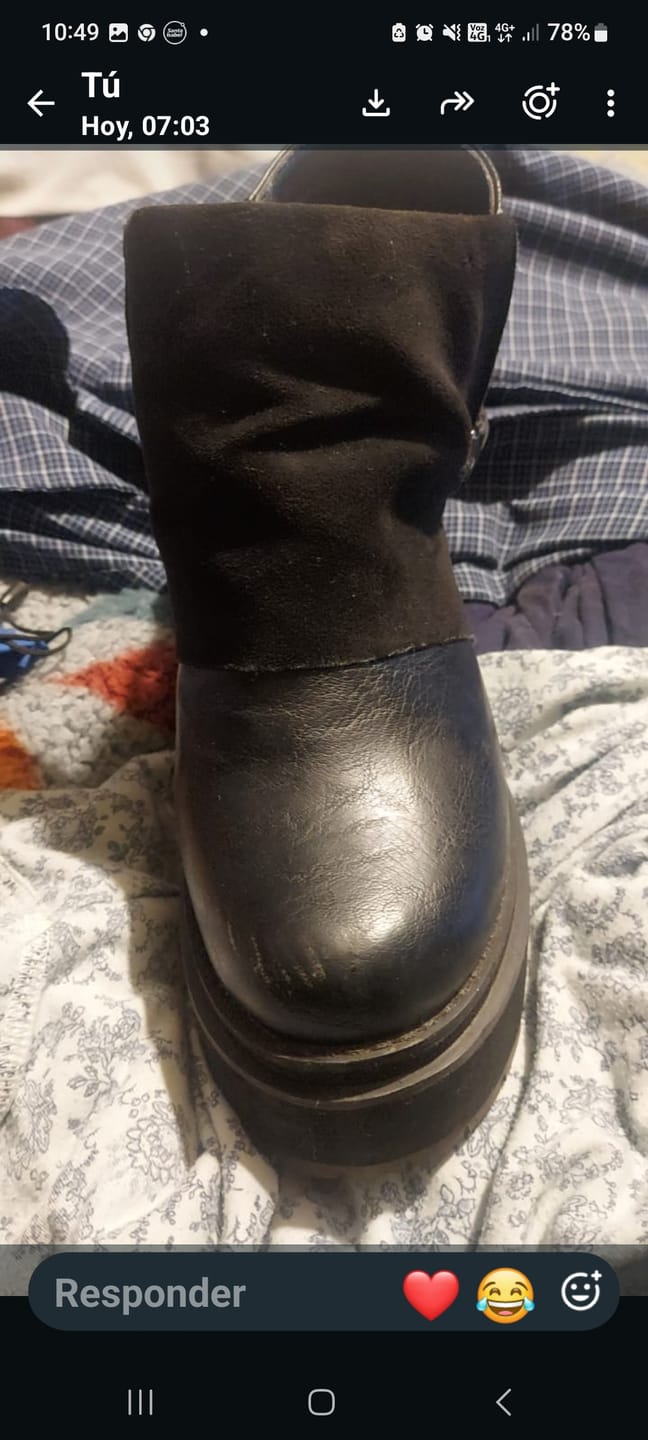 Customer photo review of Zapatilla Plataforma Negra Mujer 2324323