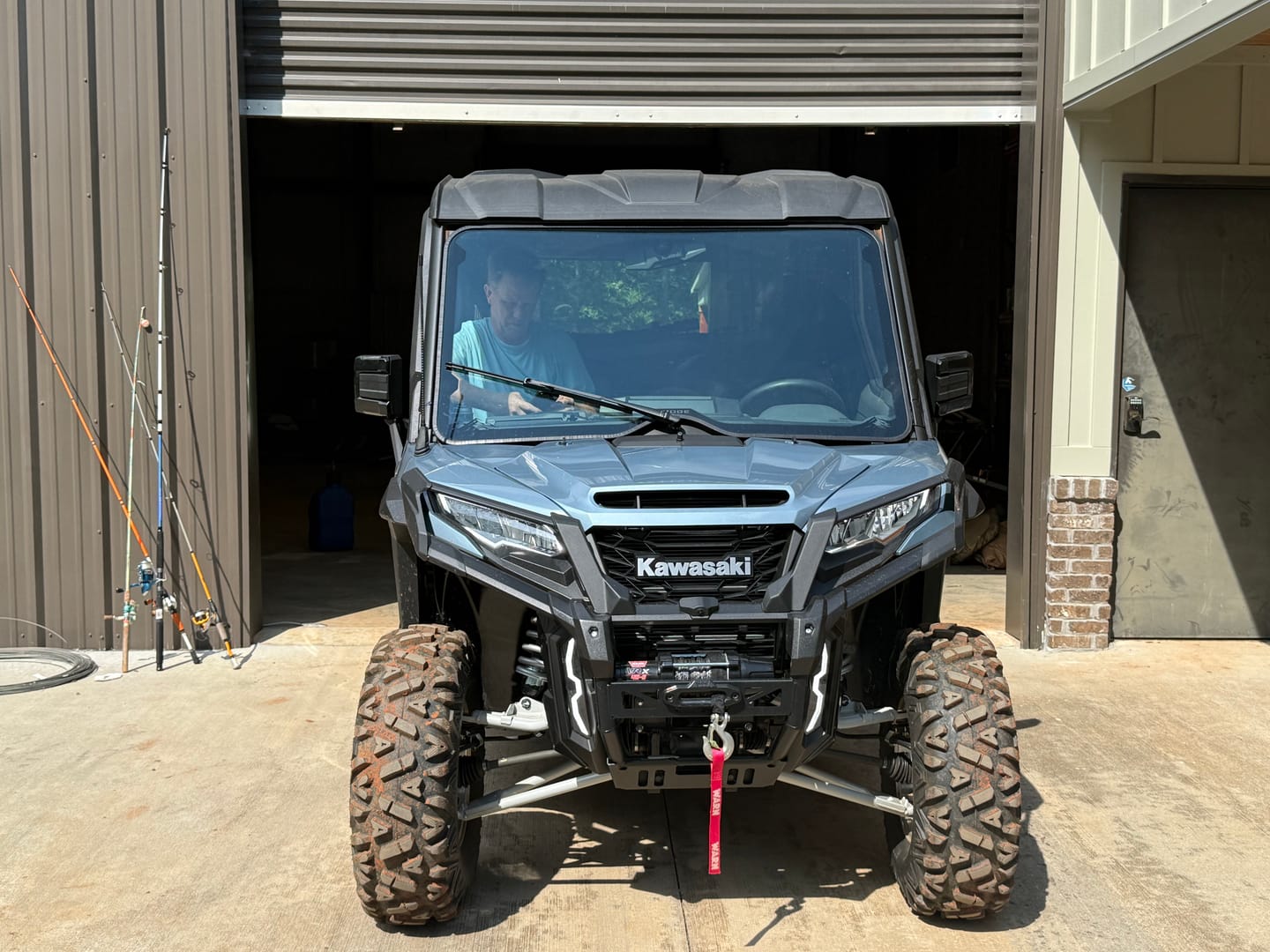 Customer photo review of Kawasaki Ridge PREMIUM SIDE MIRROR SET
