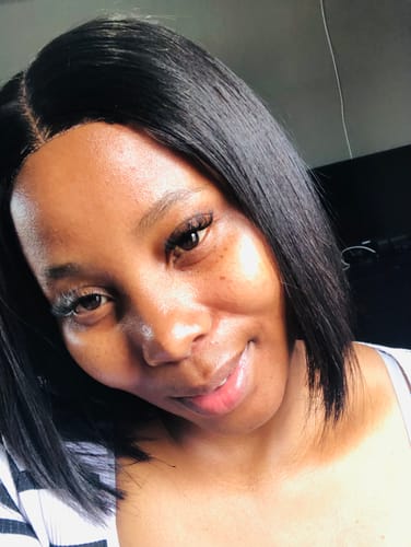 Customer photo review of Budget Vietnamese Super Double Drawn Bone Straight 2x6 Closure 10" Natural Black Wig