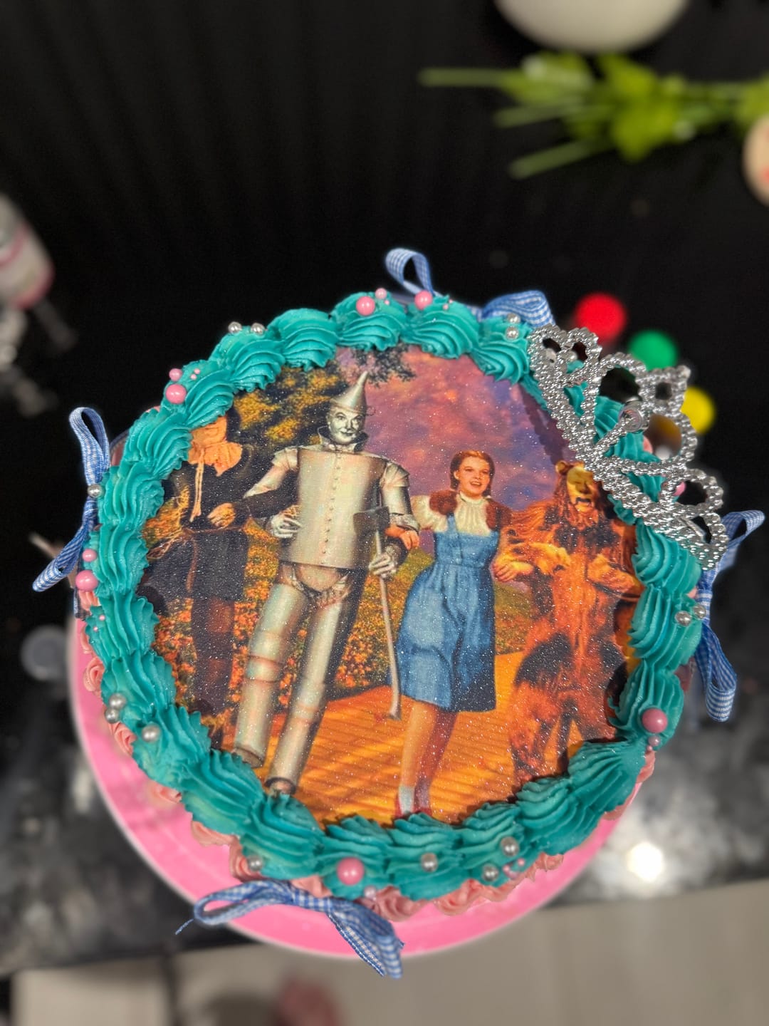 Customer photo review of 20 cm Pre-cut Circle Custom Edible Icing Image
