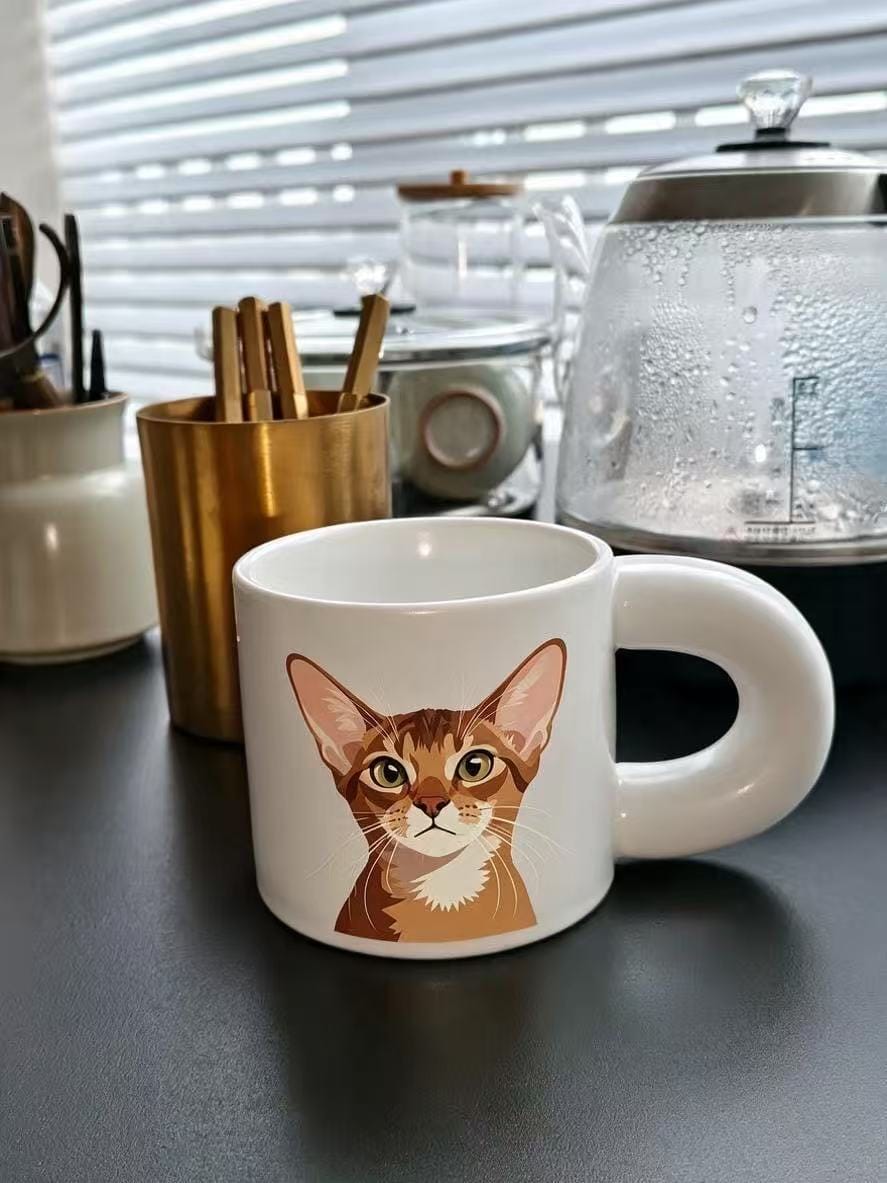 Customer photo review of Custom Pet Portrait Mug
